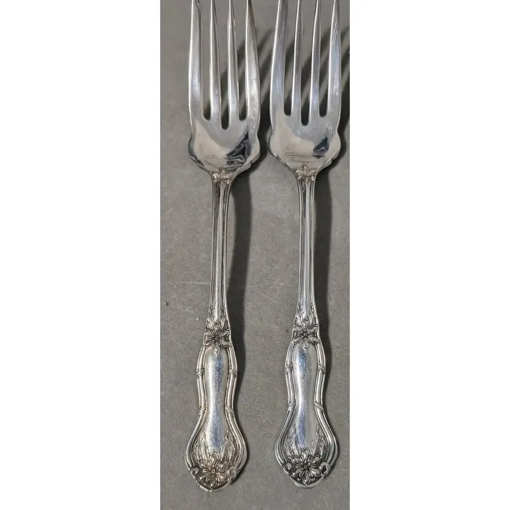 Set of 8 Antique Pilgrim Silver Co 